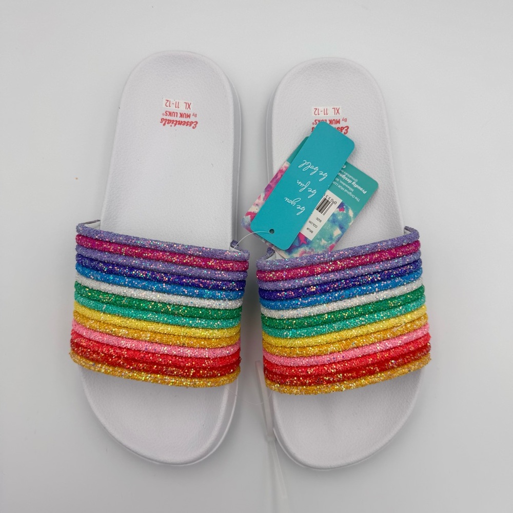 NWT MUK LUKS Essentials Liberty Pool Slide Sandals - X-Large 11-12 - Picture 3 of 5